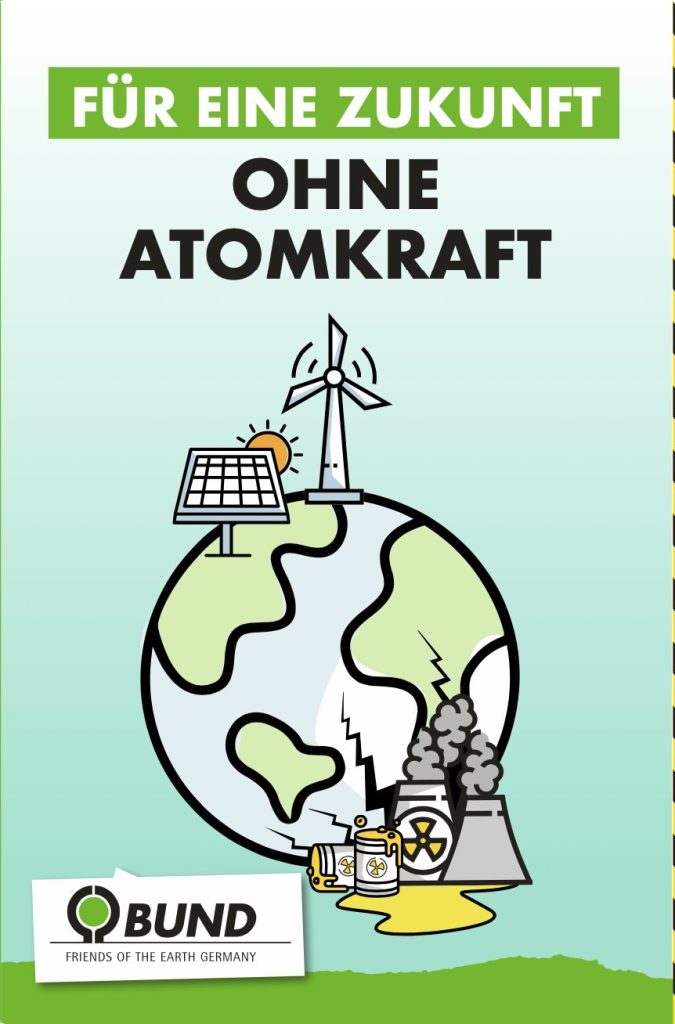 Titelbild: Flyer zum Thema Atomkraft für den BUND