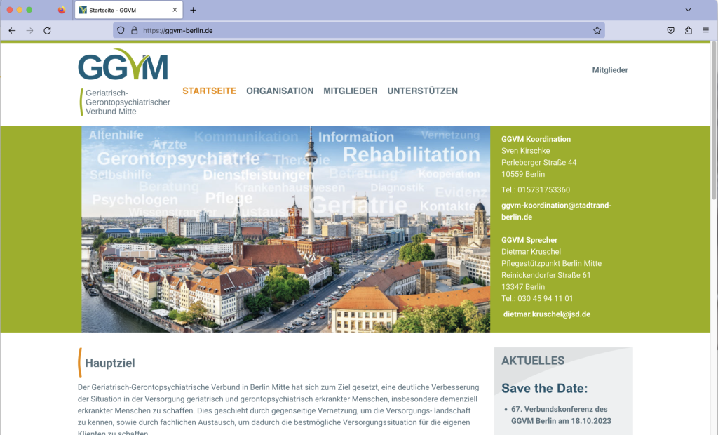 Webseite GGVM Berlin